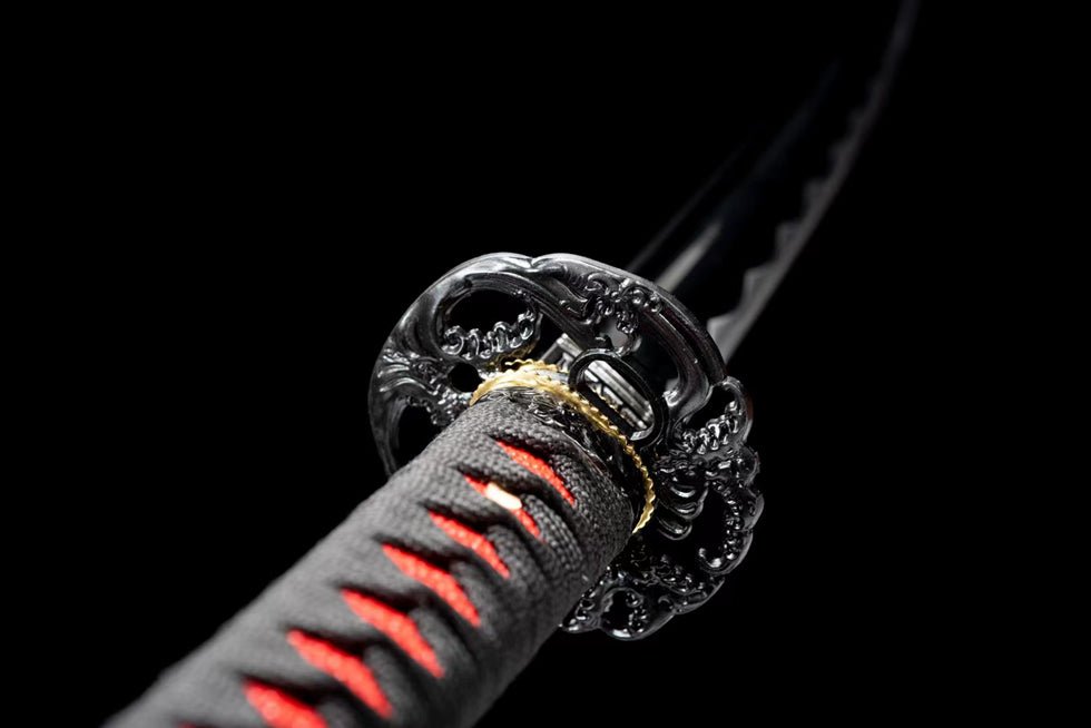 Katana YunCu Medium Carbon Steel Black Saya 雲簇 | KatanaSwordArt Katana For Sale