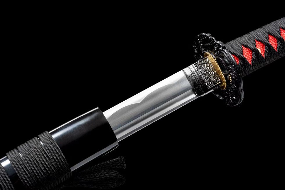 Katana YunCu Medium Carbon Steel Black Saya 雲簇 | KatanaSwordArt Katana For Sale