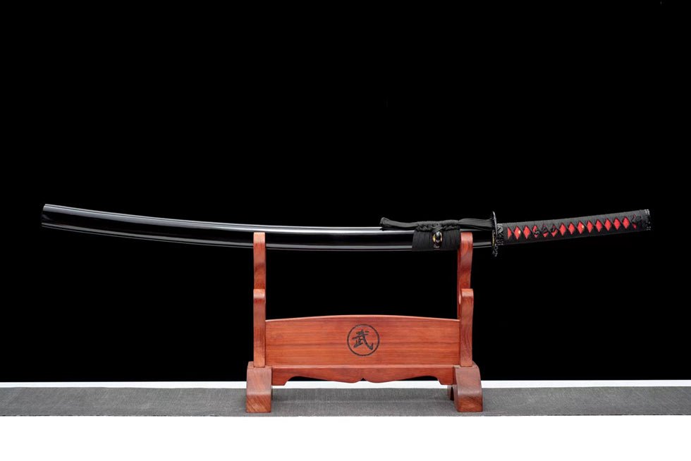 Katana YunCu Medium Carbon Steel Black Saya 雲簇 | KatanaSwordArt Katana For Sale