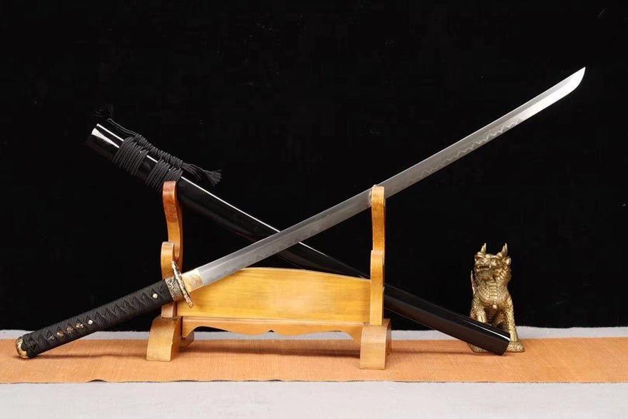 Katana Yunlong T10 Clay Tempered Black Saya 雲龍 | KatanaSwordArt Katana For Sale 2025