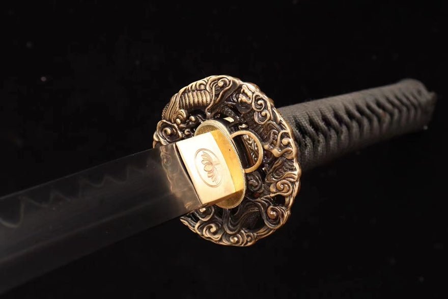 Katana Yunlong T10 Clay Tempered Black Saya 雲龍 | KatanaSwordArt Katana For Sale 2025