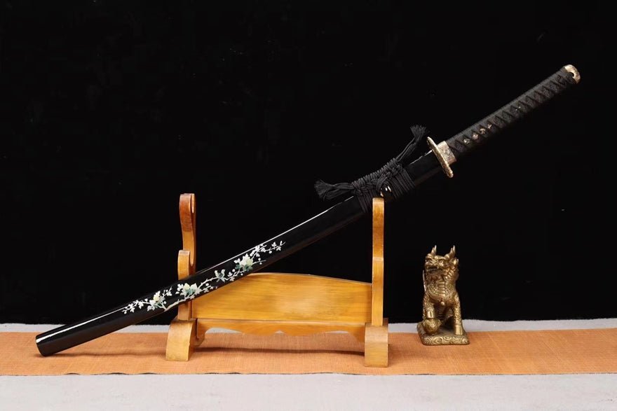 Katana Yunlong T10 Clay Tempered Black Saya 雲龍 | KatanaSwordArt Katana For Sale 2025