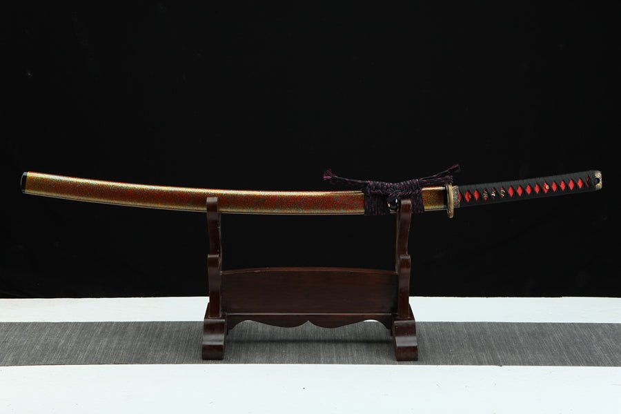 Katana Yupi T10 Clay Tempered Red Saya 雨披 | KatanaSwordArt Katana For Sale 2025