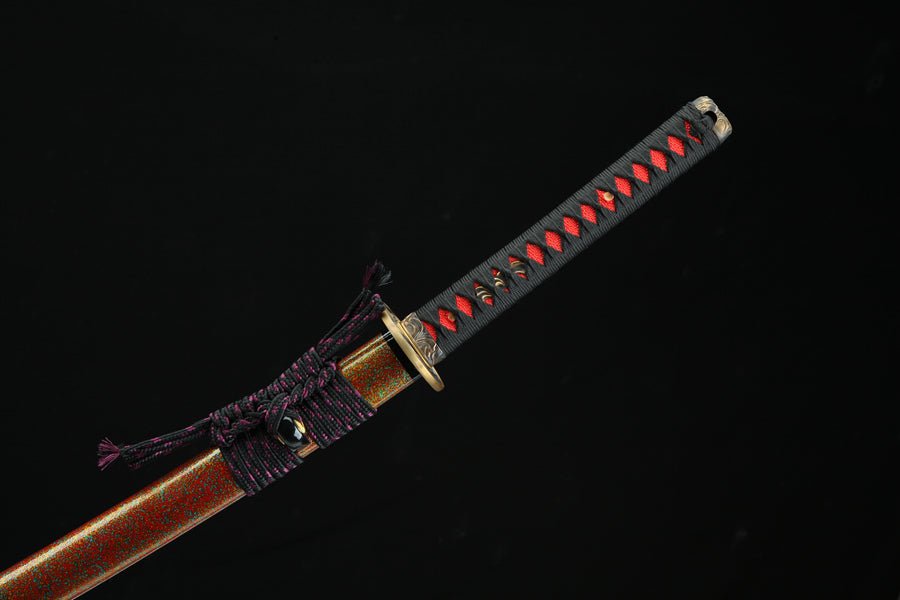 Katana Yupi T10 Clay Tempered Red Saya 雨披 | KatanaSwordArt Katana For Sale 2025