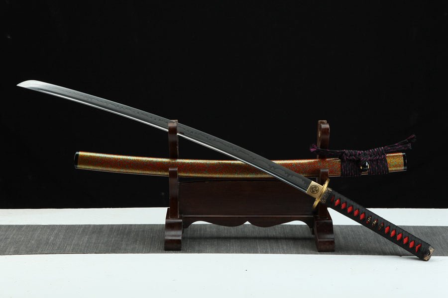 Katana Yupi T10 Clay Tempered Red Saya 雨披 | KatanaSwordArt Katana For Sale 2025
