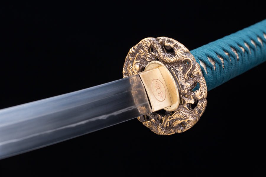 Katana Zhishao T10 Clay Tempered Dragon Tsuba 直燒 | KatanaSwordArt Katana For Sale 2025