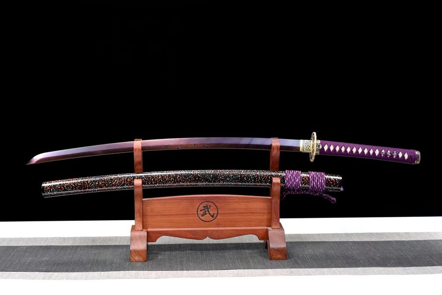 Katana Ziyan Damascus Folded Purple Blade 紫嫣 | KatanaSwordArt Katana For Sale 2025