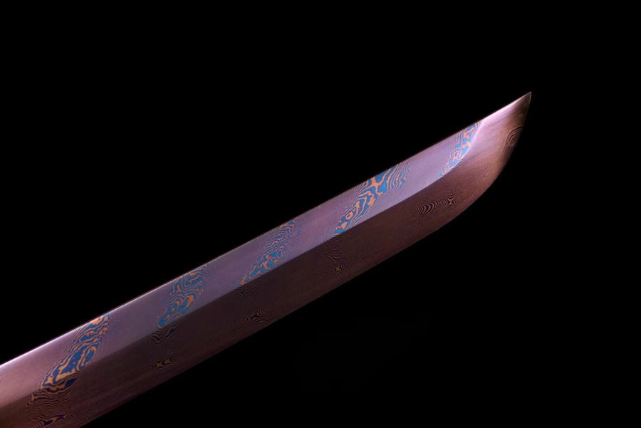 Katana Ziyan Damascus Folded Purple Blade 紫嫣 | KatanaSwordArt Katana For Sale 2025