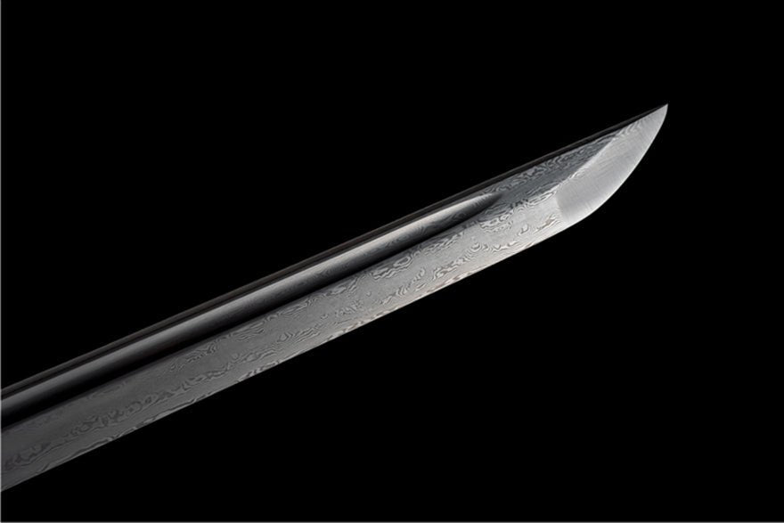 Straight Katana Guique Damascus Folded Blade 貴鵲 | KatanaSwordArt Katana For Sale 2025