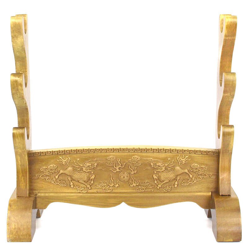 Sword Stand Traditional Carving Theme Three Layer Rack Base | KatanaSwordArt Sword Stand For Sale