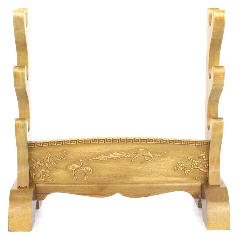 Sword Stand Traditional Carving Theme Three Layer Rack Base | KatanaSwordArt Sword Stand For Sale