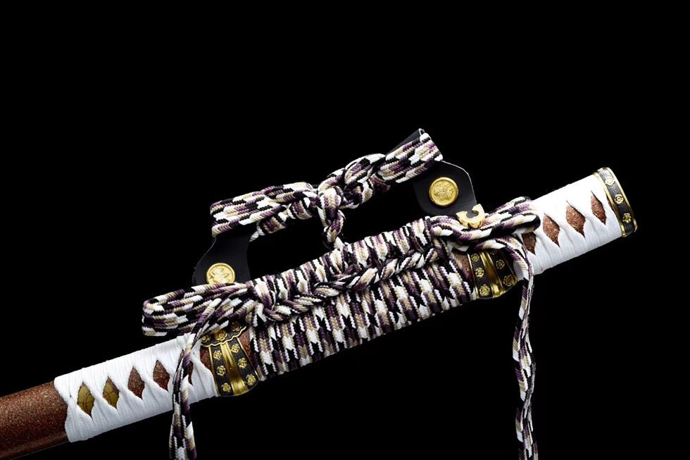 Tachi Sword Jinyin Spring Steel White Tsuka Ito 金櫻 | KatanaSwordArt Katana For Sale