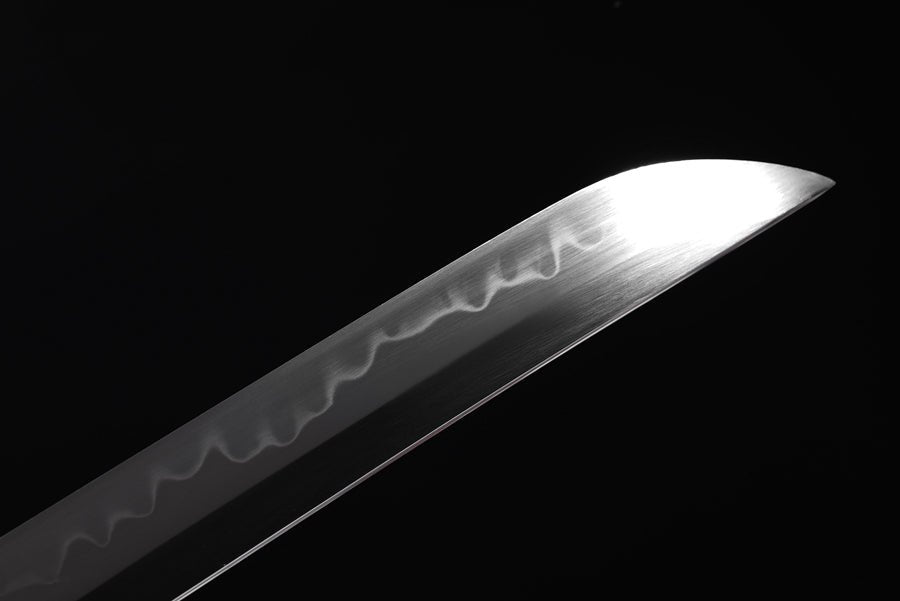 Tachi Sword Kuangshi T10 Clay Tempered Red Saya 狂獅 | KatanaSwordArt Katana For Sale