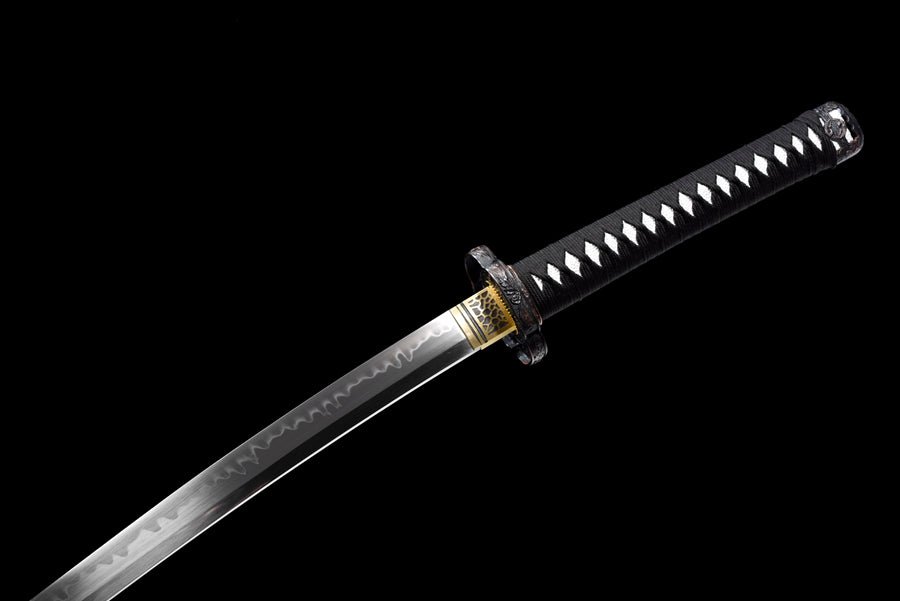 Tachi Sword Kuangshi T10 Clay Tempered Red Saya 狂獅 | KatanaSwordArt Katana For Sale