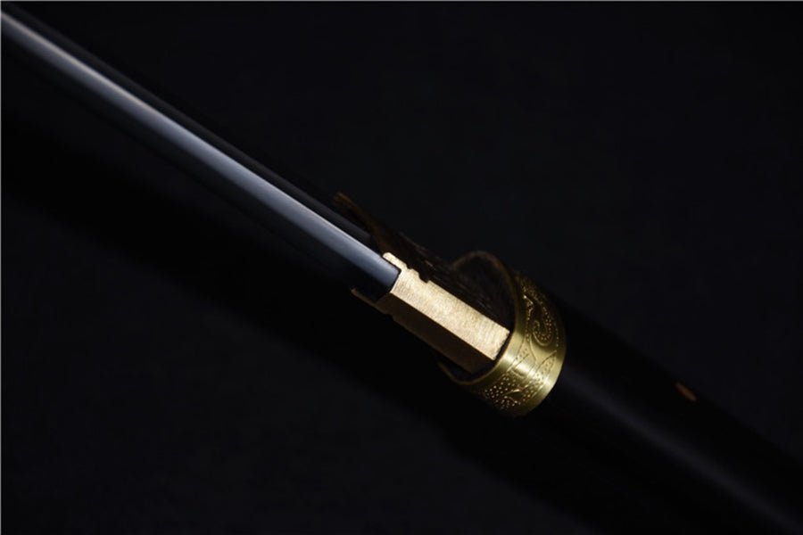 Tanto Sword Wan Damascus Folded Clay Tempered 短黑檀 | KatanaSwordArt Tanto For Sale 2025