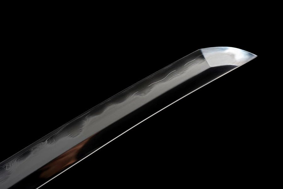 Wakizashi Sword Four Seas Honsanmai Steel Clay Tempered Red Saya 四海 | KatanaSwordArt Wakizashi For Sale