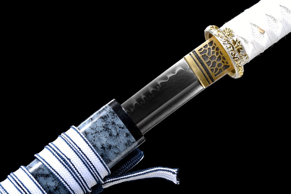 Wakizashi Sword ShiShui T10 Clay Tempered Blue 逝水 | KatanaSwordArt Wakizashi For Sale