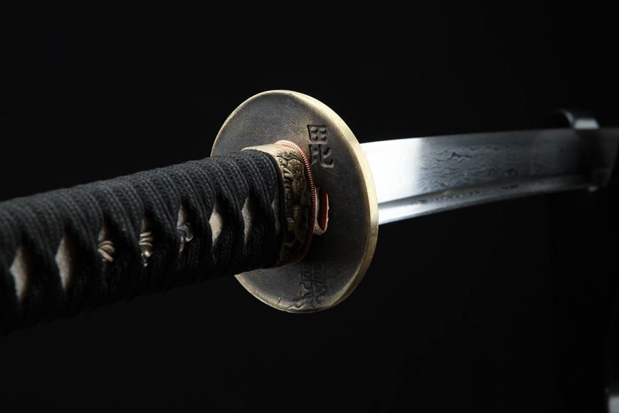 Wakizashi Sword Wushi Damascus Folded Wood Saya 武士 | KatanaSwordArt Wakizashi For Sale