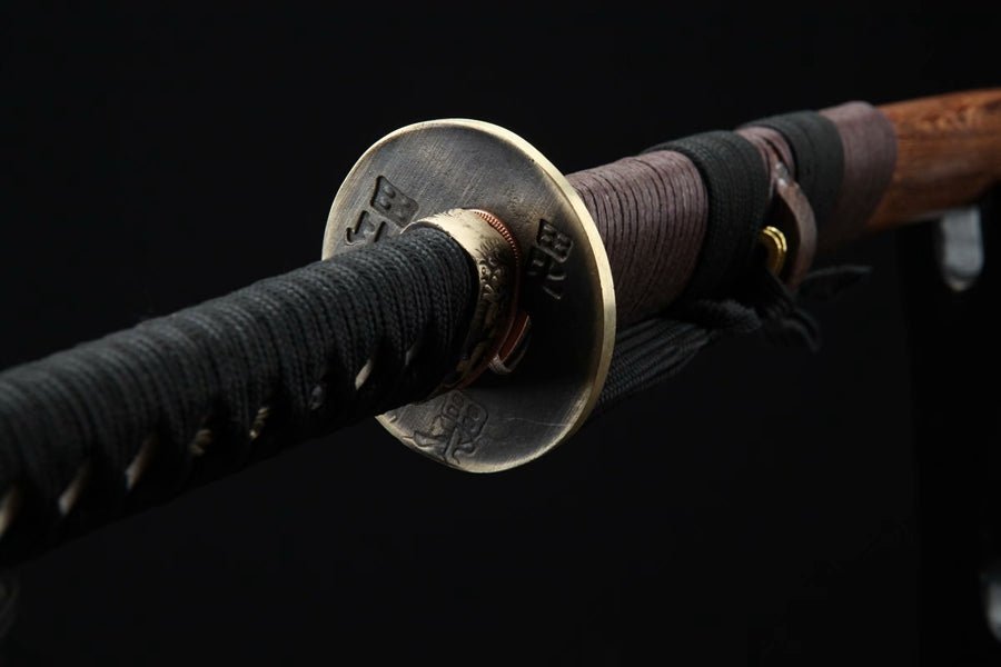 Wakizashi Sword Wushi Damascus Folded Wood Saya 武士 | KatanaSwordArt Wakizashi For Sale